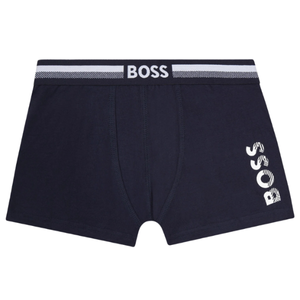 2 BOXER BOSS INFANTIL J20359 AZUL MARINO