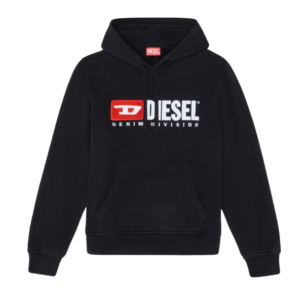 BUZO GINN-HOOD DIESEL A037570GEAD NEGRO