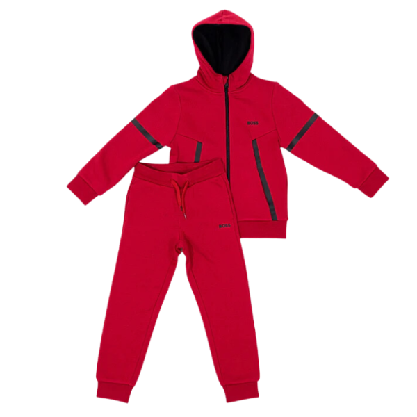 CONJUNTO BOSS INFANTIL J28102 ROJO