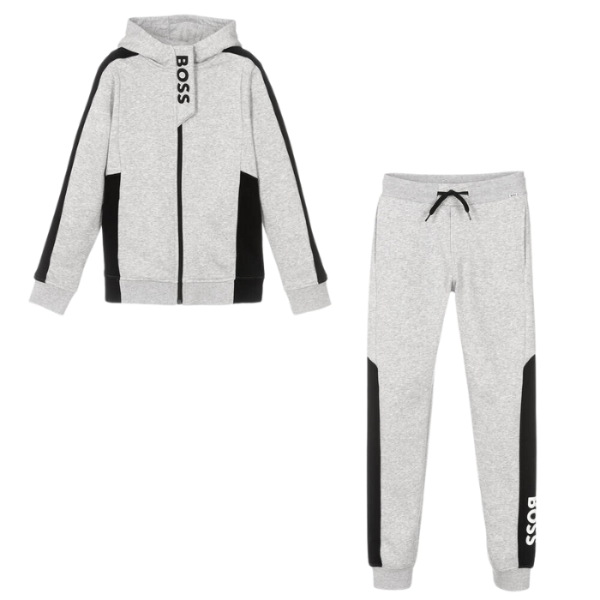 CONJUNTO BOSS INFANTIL J28102 GRIS