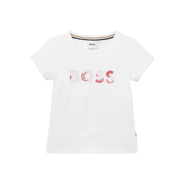 CAMISETA BOSS INFANTIL J15476 BLANCO