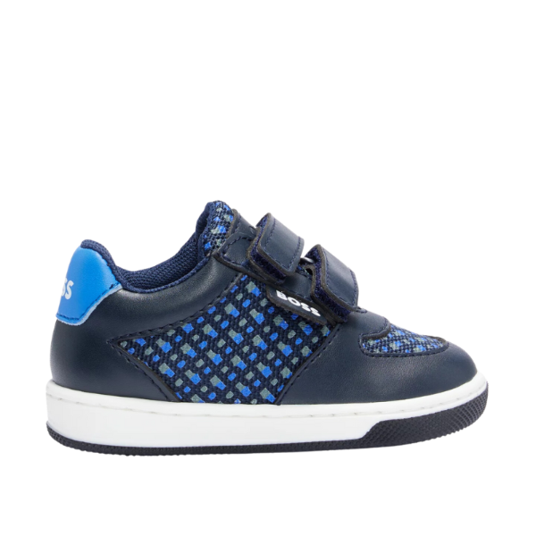 TENIS BOSS INFANTIL J09197 AZUL MARINO