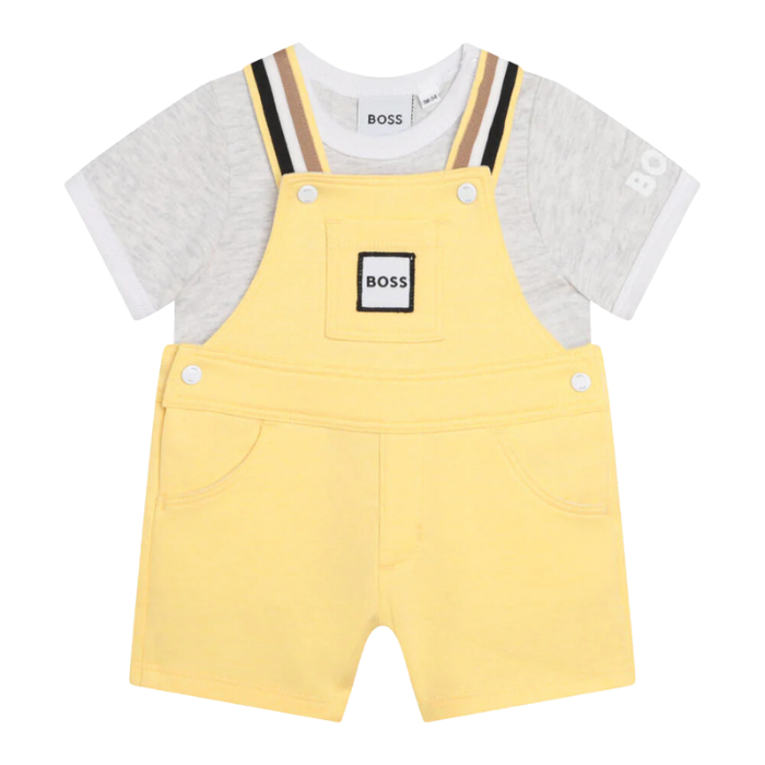 CONJUNTO BOSS KIDS J98409 AMARILLO