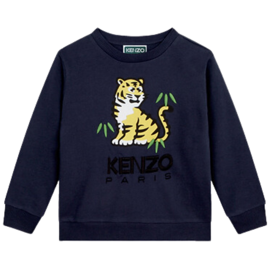 BUZO KENZO KIDS K25758 AZUL MARINO