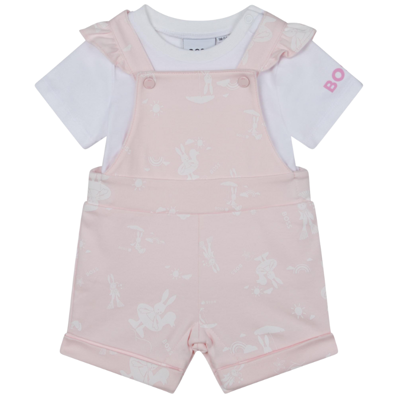 CONJUNTO BOSS KIDS J98398 ROSA