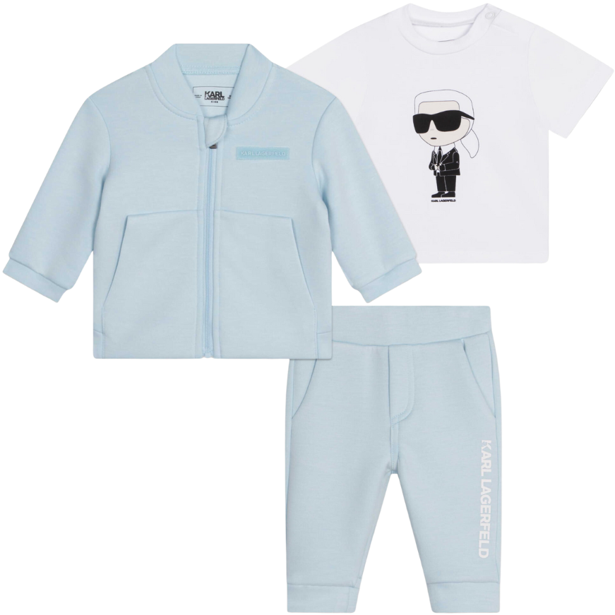 CONJUNTO KARL LAGERFELD KIDS Z98138 AZUL