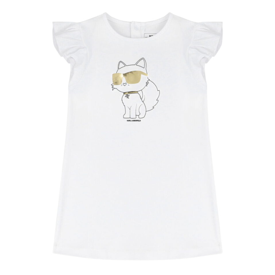 VESTIDO KARL LAGERFELD KIDS Z92028 BLANCO