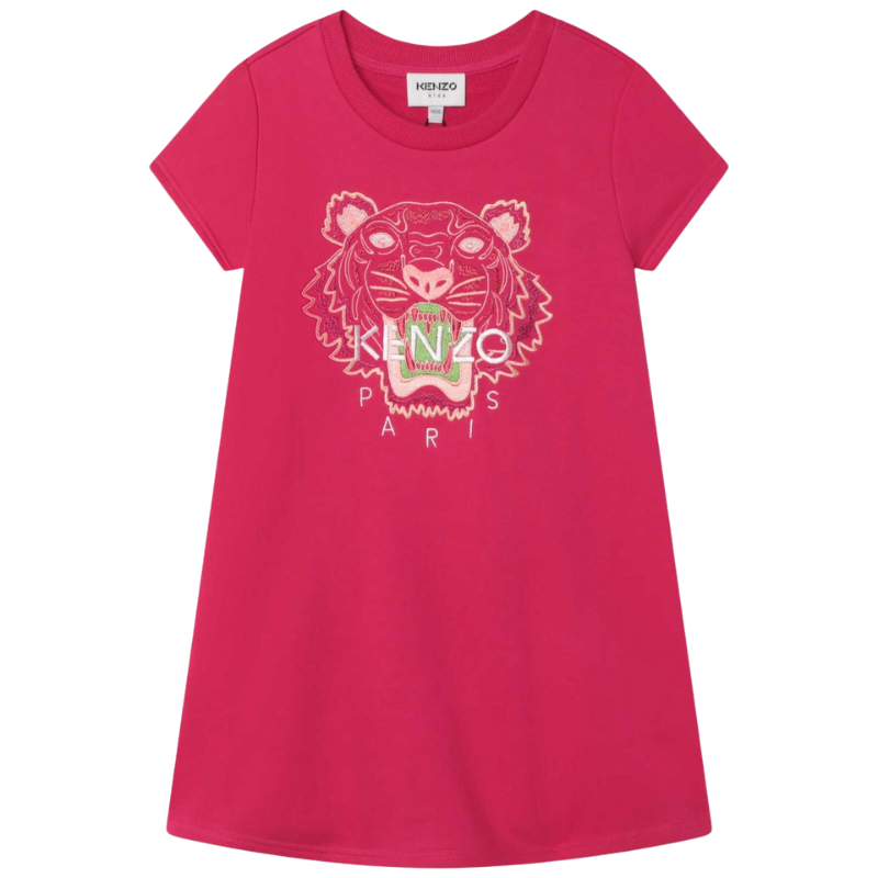 VESTIDO KENZO KIDS K12289 FUCSIA