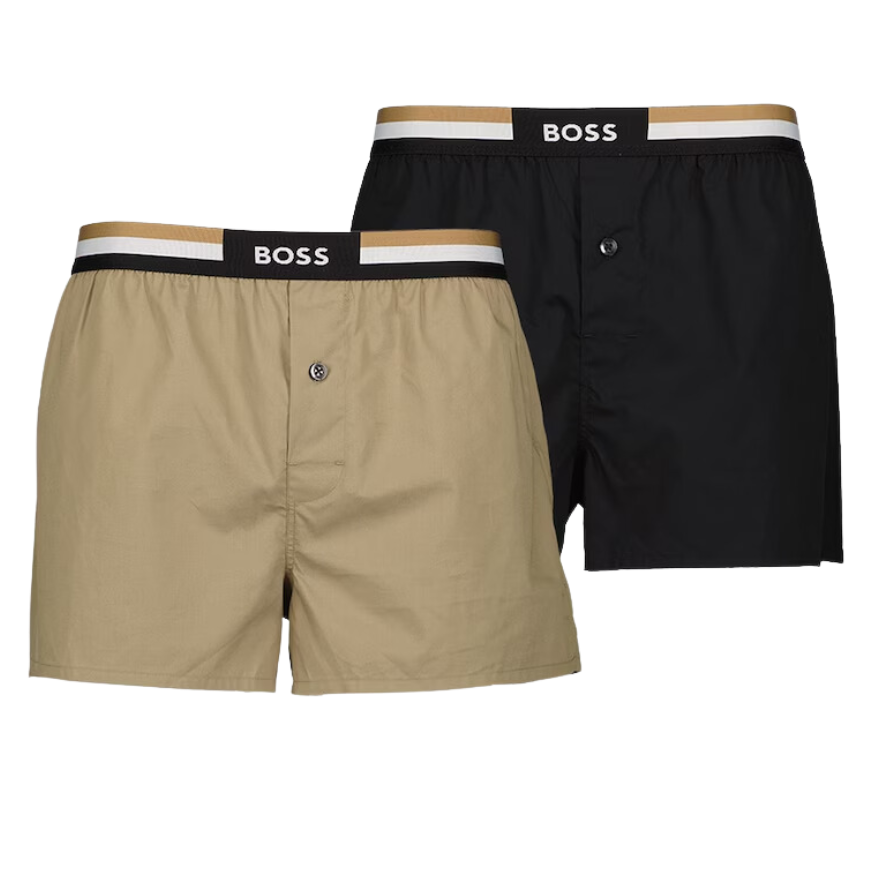 2 SHORT BOSS 50469762 MARRÓN/NEGRO