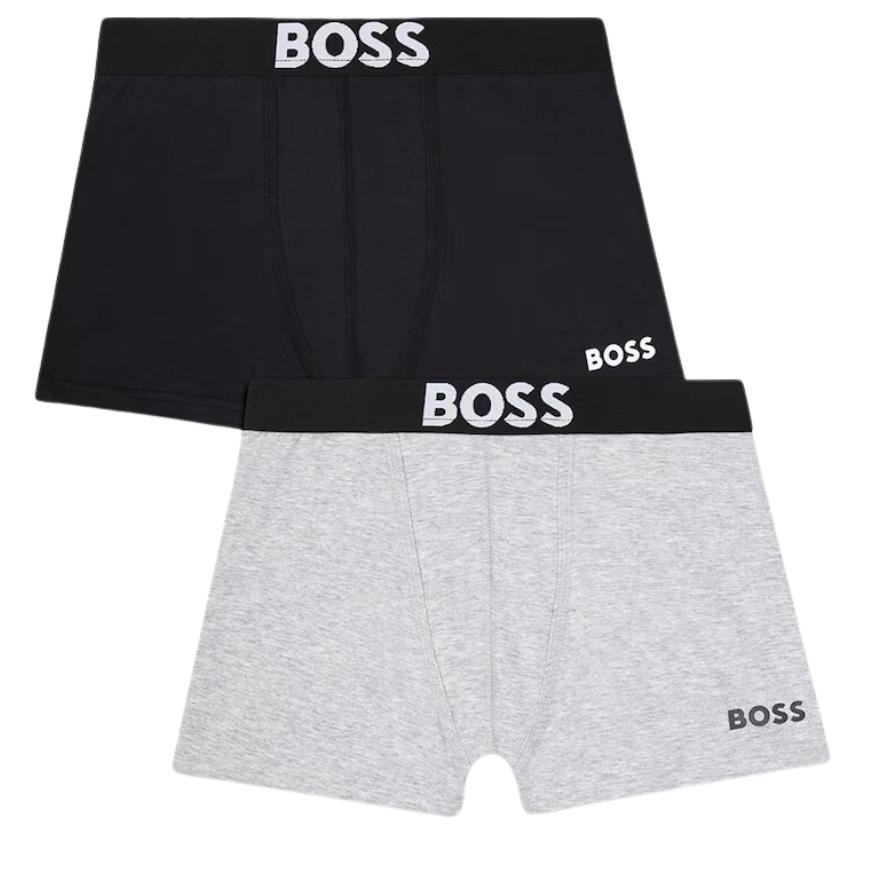 2 BOXER KIDS BOSS J20381 GRIS/NEGRO