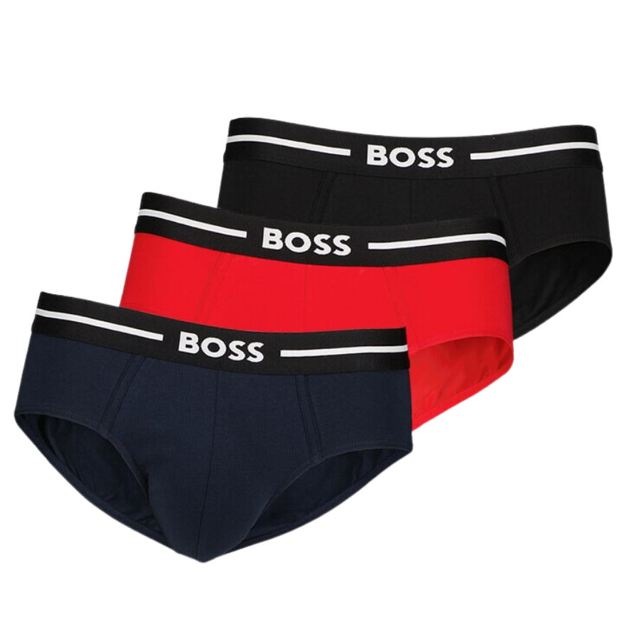 3 BOXER BOSS 50489598 ROJO/NEGRO/AZUL