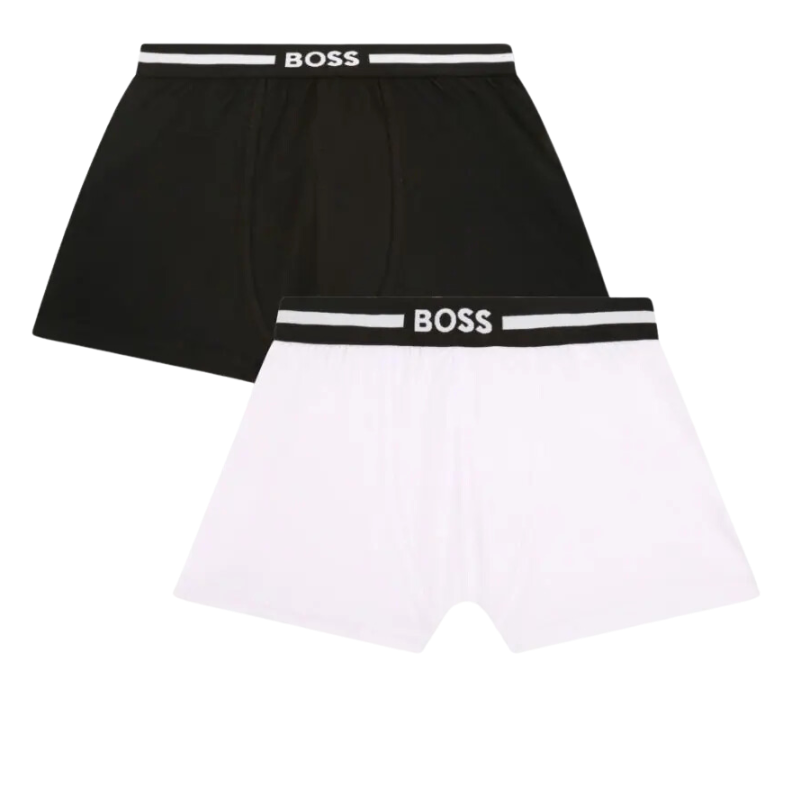 2 BOXER KIDS BOSS J20380 NEGRO/BLANCO