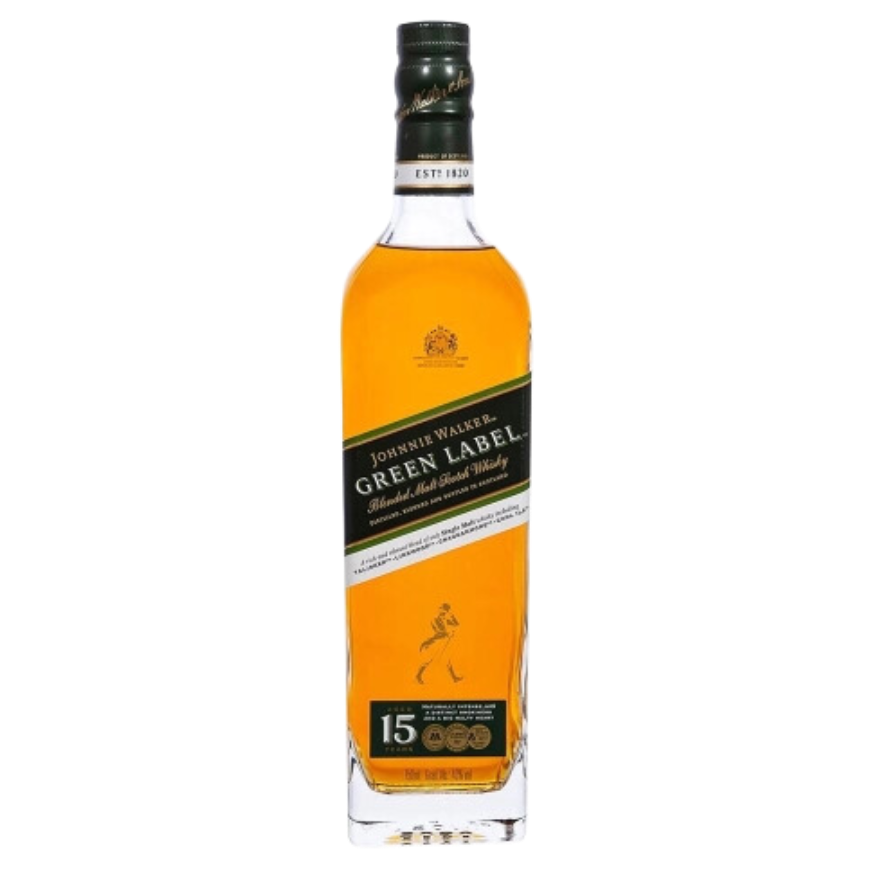 WHISKY JOHNNIE WALKER GREEN LABEL 15 AÑOS