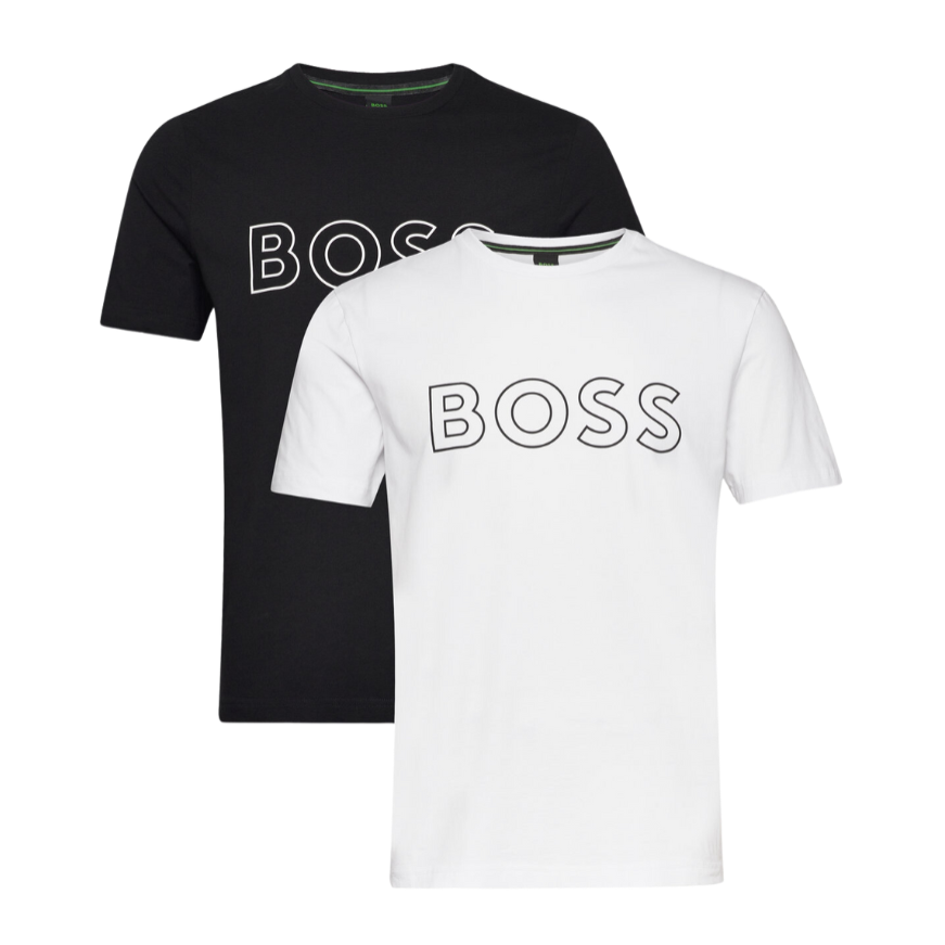 2 CAMISETA BOSS 50497894 NEGRO/BLANCO