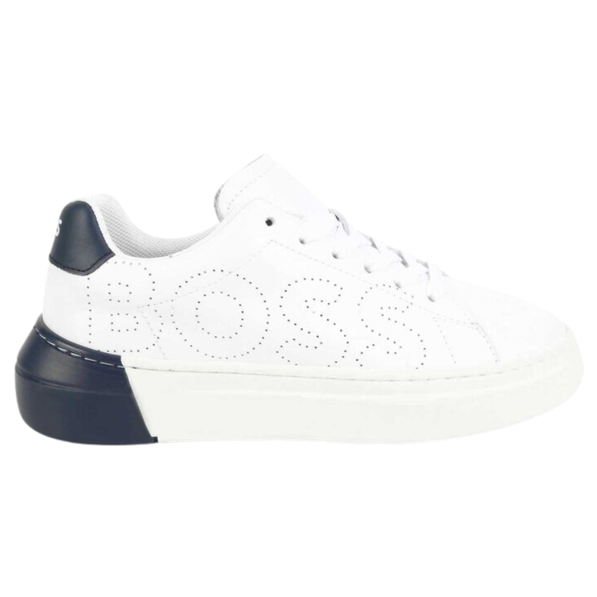 TENIS KIDS BOSS J29357 BLANCO