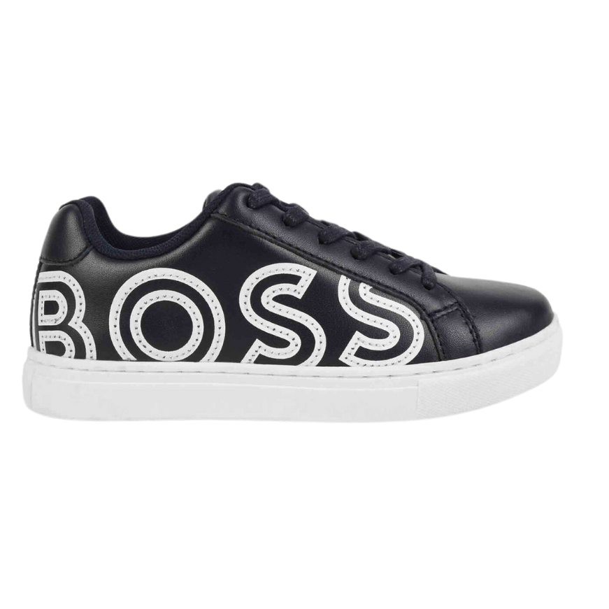 TENIS KIDS BOSS J29349 NEGRO