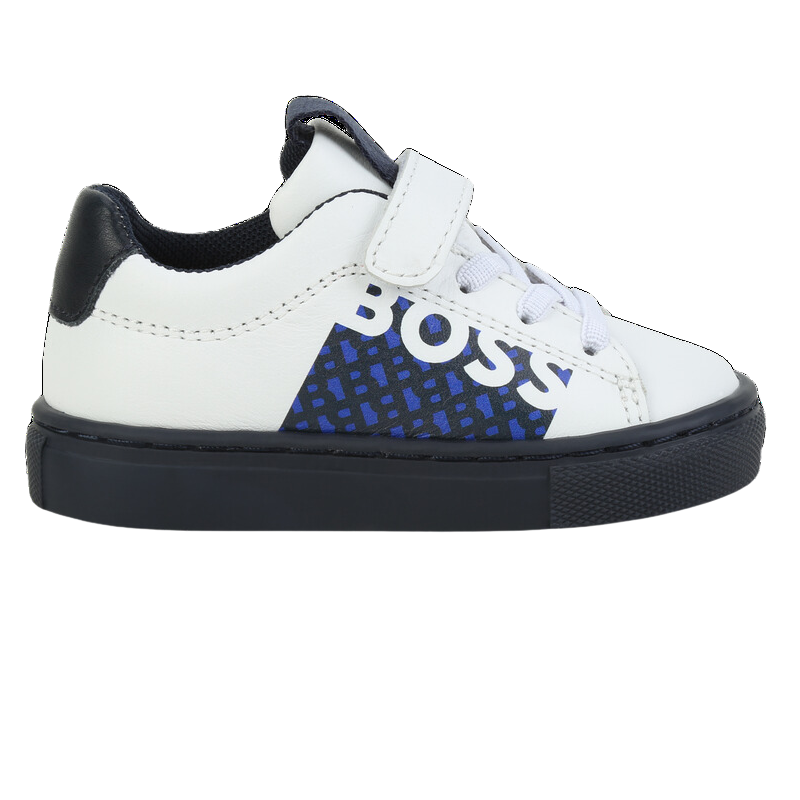 TENIS BOSS KIDS J09205 BLANCO/AZUL