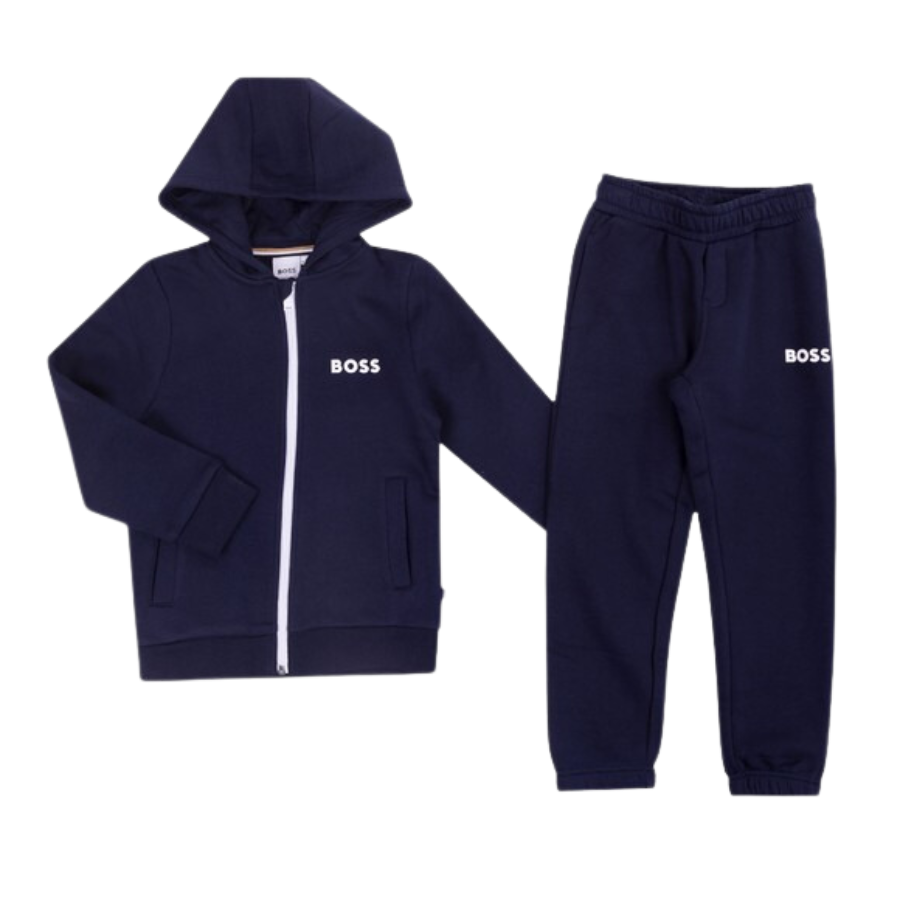 CONJUNTO BOSS KIDS J28120 AZUL MARINO