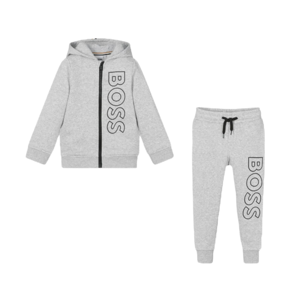 CONJUNTO KIDS BOSS J28121 GRIS