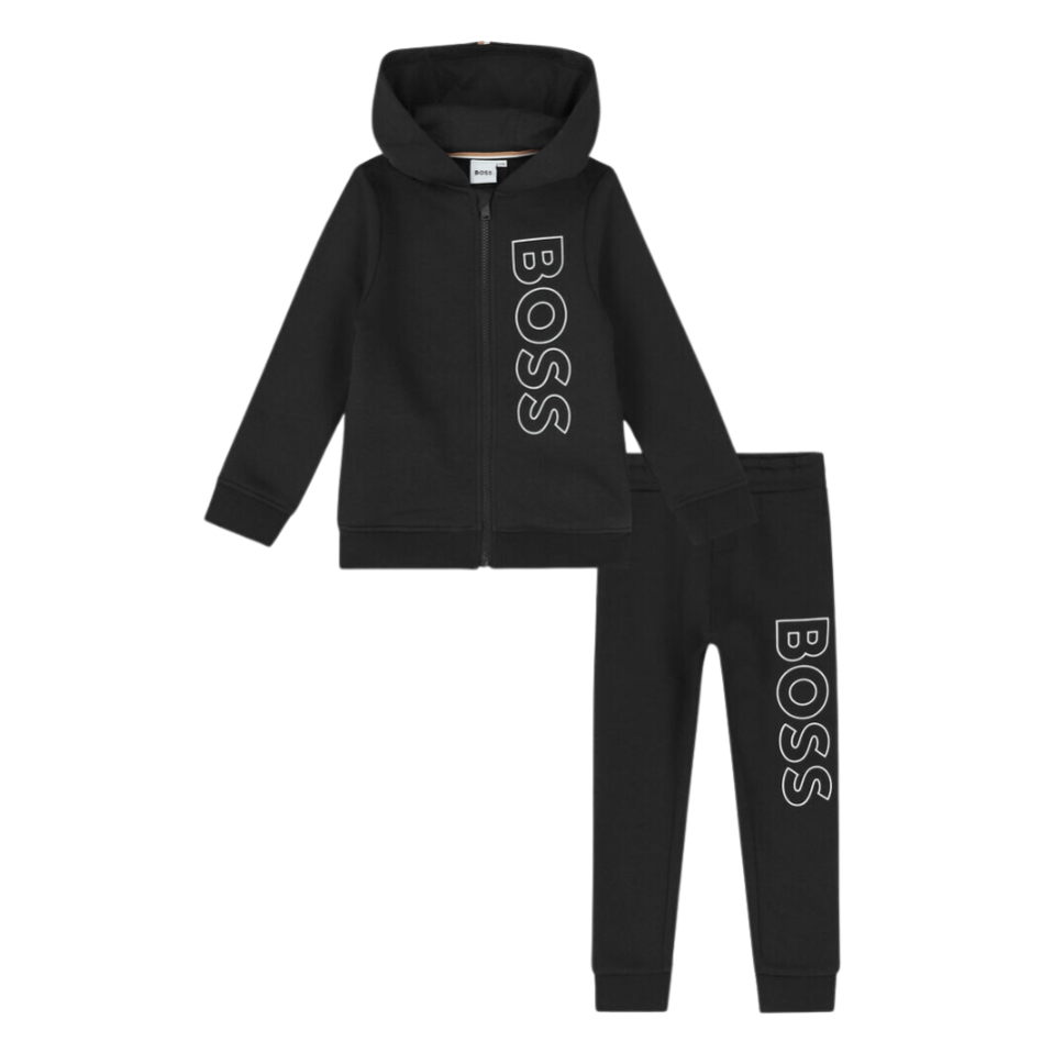 CONJUNTO KIDS BOSS J28121 NEGRO