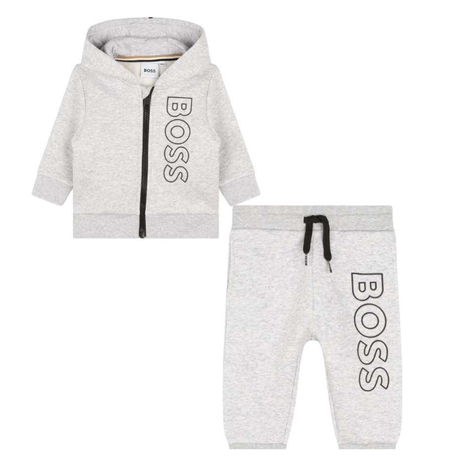 CONJUNTO KIDS BOSS J08085 GRIS