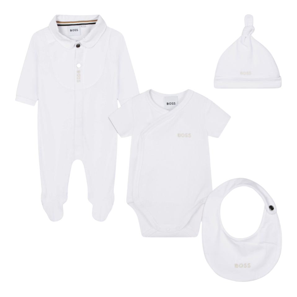 CONJUNTO BOSS KIDS J98418 BLANCO