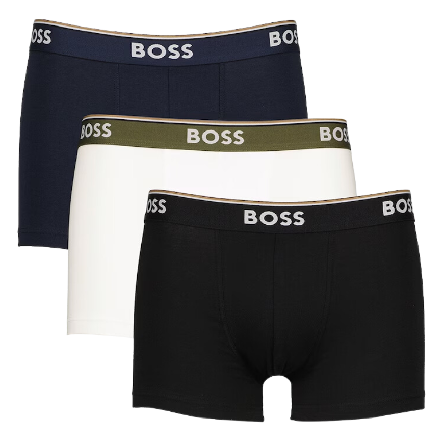 3 BOXER BOSS 50495436 NEGRO/BLANCO/AZUL