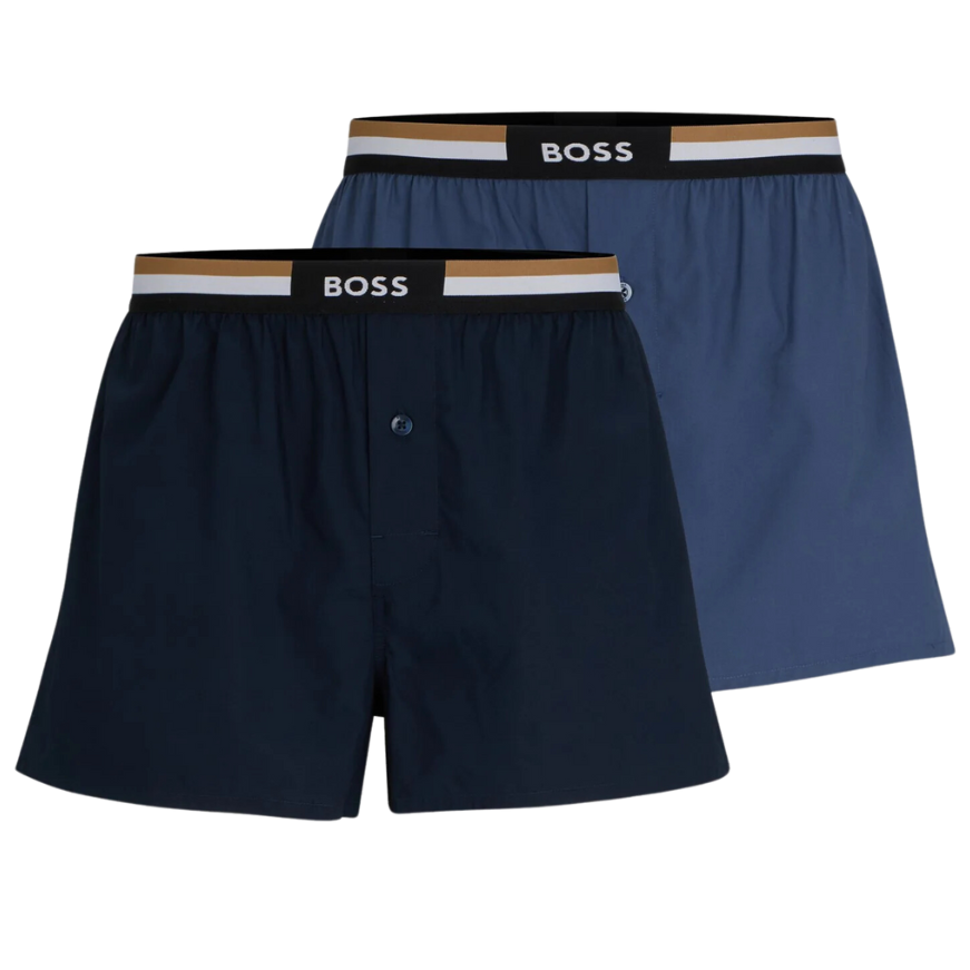 2 CALZONCILLOS BOSS 50469762 AZUL/NEGRO