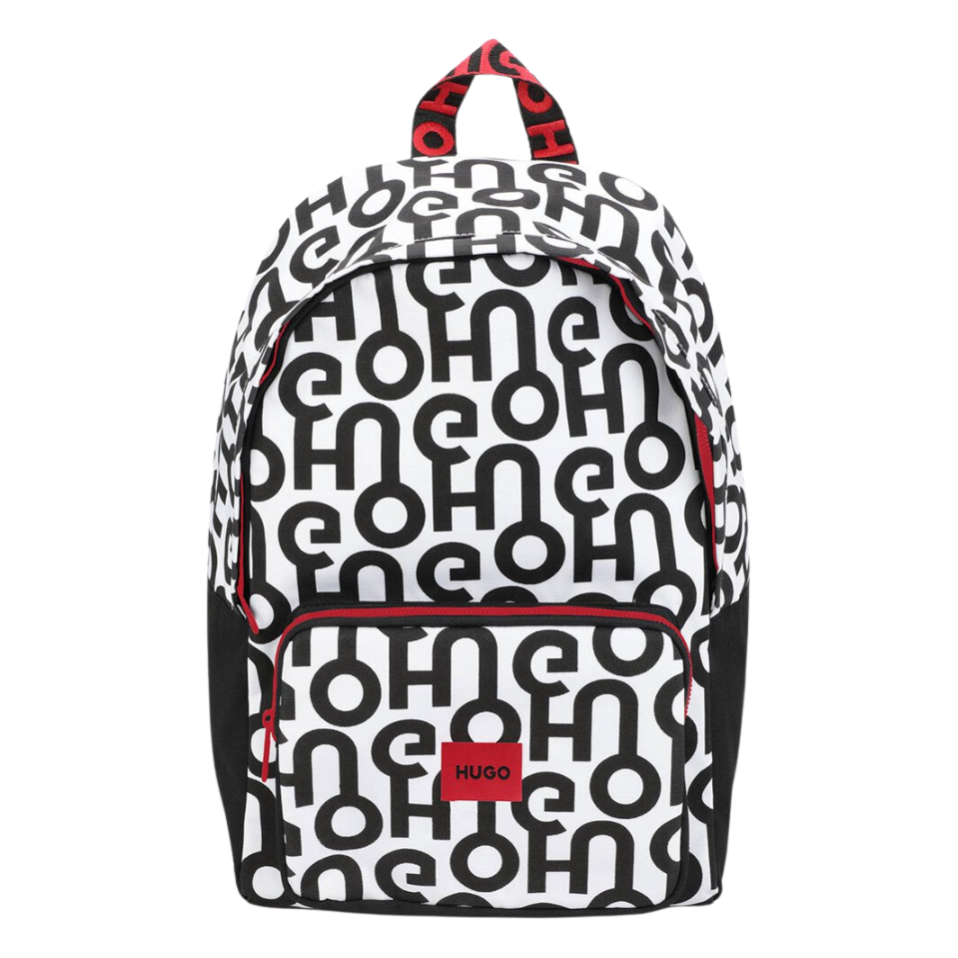 MOCHILA HUGO KIDS G50104 BLANCO/NEGRO