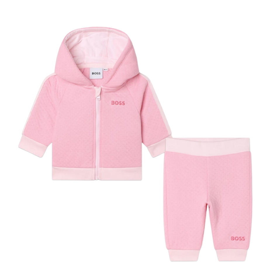 CONJUNTO BOSS KIDS J98442 ROSA