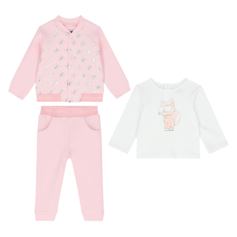 CONJUNTO KARL LAGERFELD KIDS Z98145 ROSA