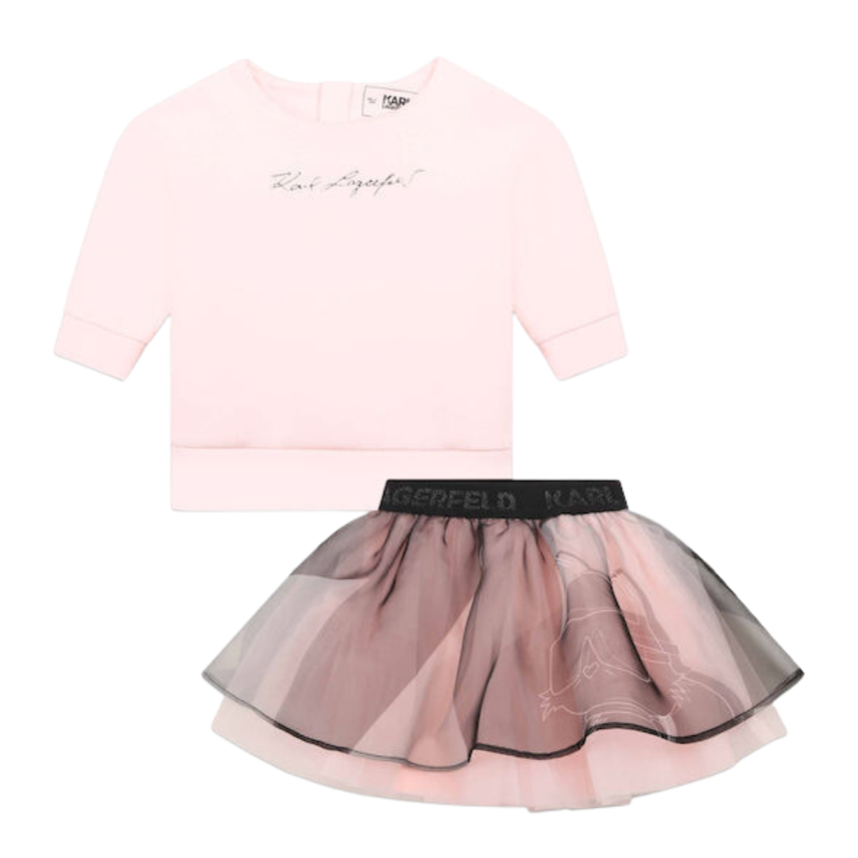 CONJUNTO KARL LAGERFELD KIDS Z98144 ROSA