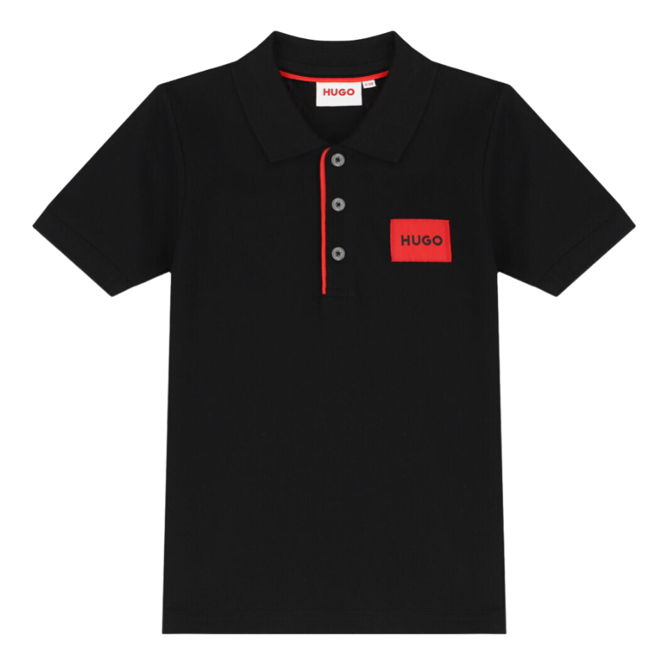 POLO HUGO KIDS G25111 NEGRO