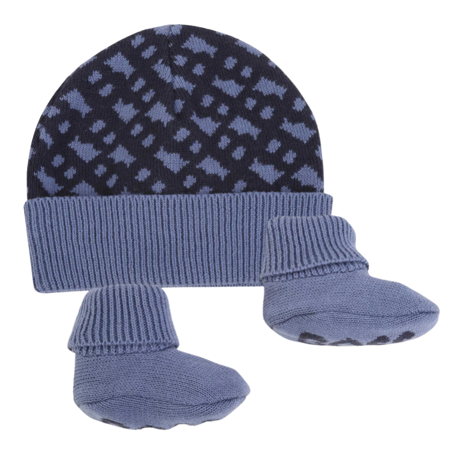 GORRO/ZAPATO BOSS KIDS J98423 AZUL MARINO