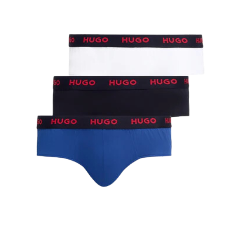 3 CALZONCILLOS HUGO 50469783 AZUL/NEGRO/BLANCO