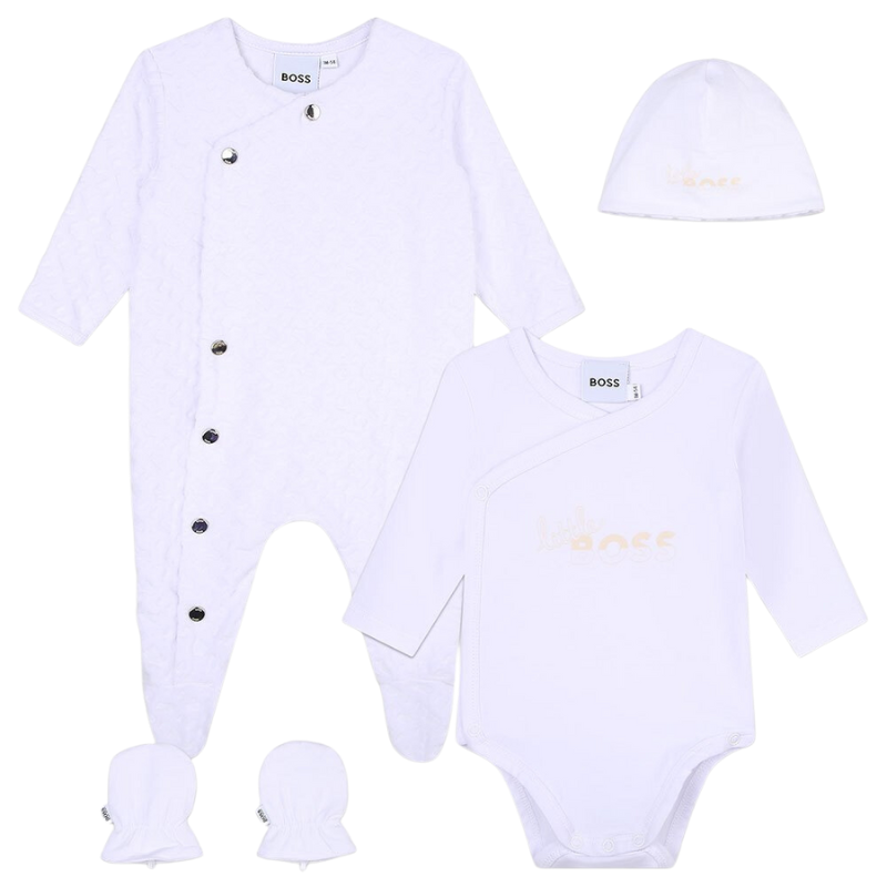 SET ENTERIZO BOSS KIDS J98440 BLANCO