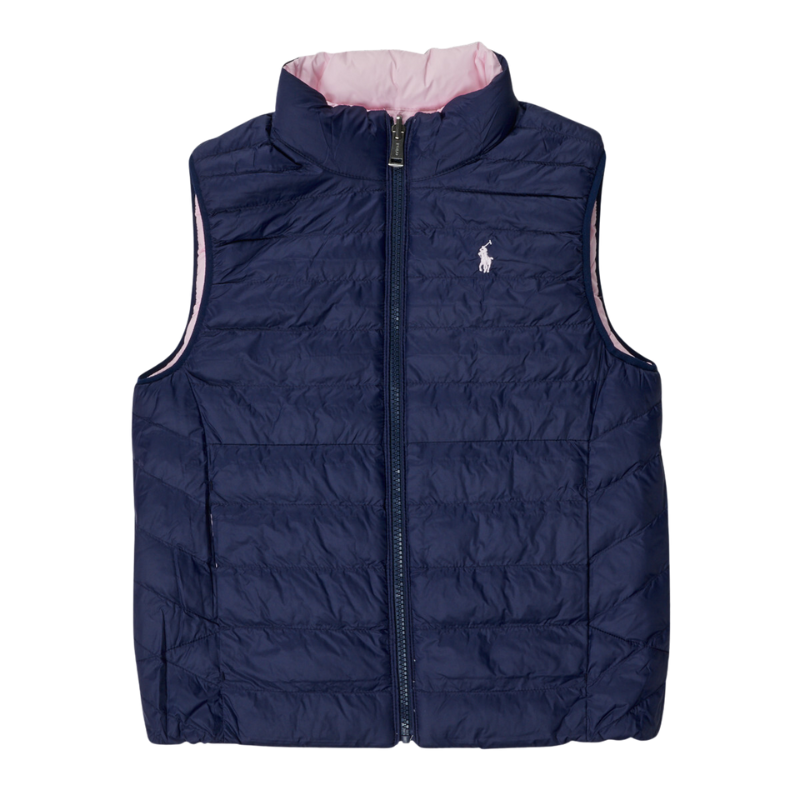 CHALECO RALPH LAUREN KIDS 323875513004 AZUL/ROSA