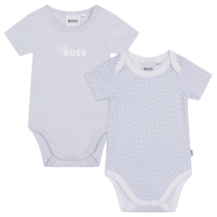 SET 2 BODYS BOSS KIDS J98407 AZUL CLARO