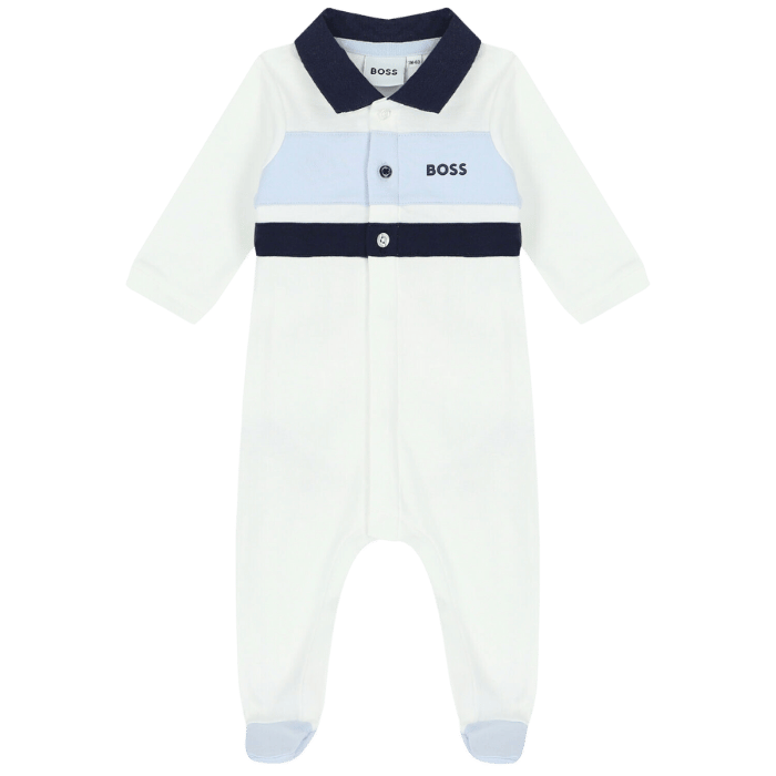 ENTERIZO BOSS KIDS J97203 BLANCO/AZUL