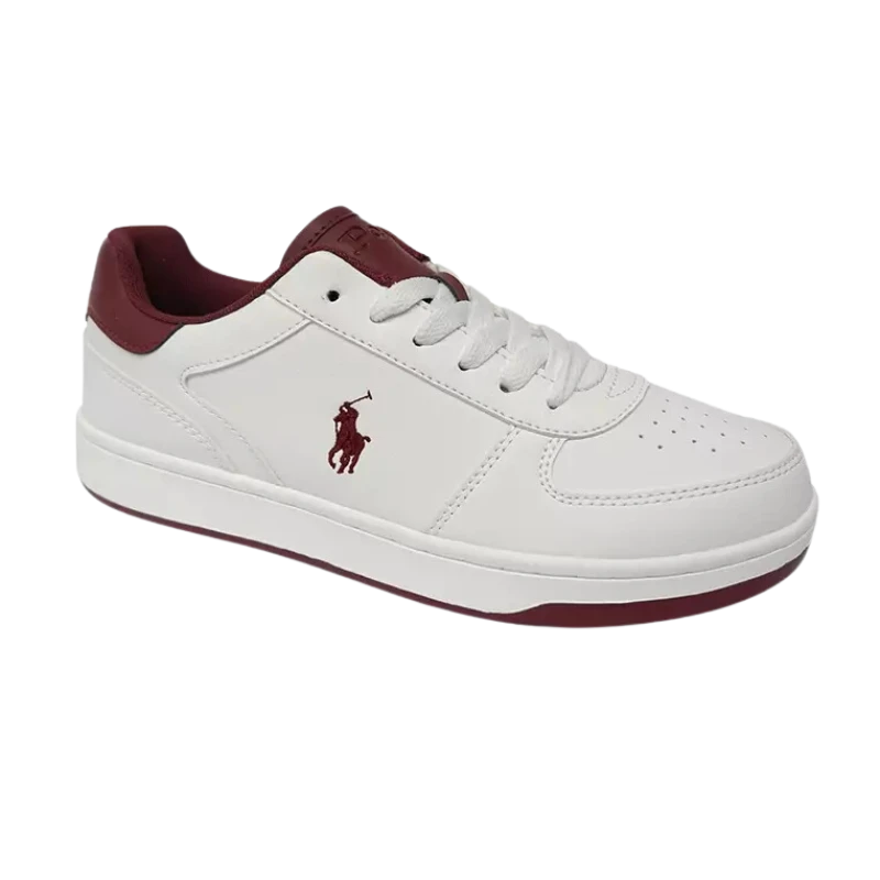 TÊNIS RALPH LAUREN 104327J BRANCO/BORDO
