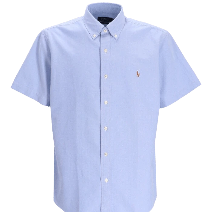 CAMISA RALPH LAUREN TAMANHO CURTO 710850782001 AZUL CLARO