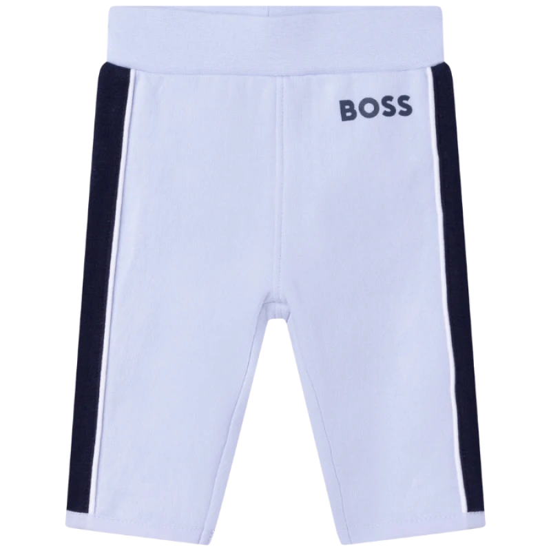 CONJUNTO+REMERA BOSS INFANTIL J98369 CELESTE/BLANCO