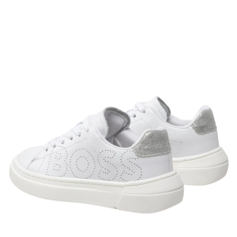 TENIS BOSS INFANTIL J19071 BLANCO
