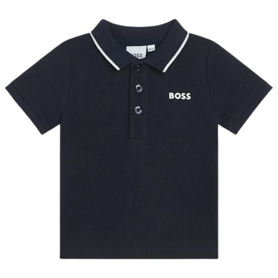 POLO BOSS KIDS J05P13 AZUL MARINHO