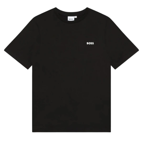 CAMISETA BOSS INFANTIL J25P23 NEGRO