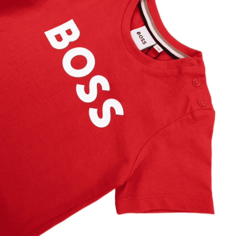 CAMISETA BOSS KIDS J05999 ROJO