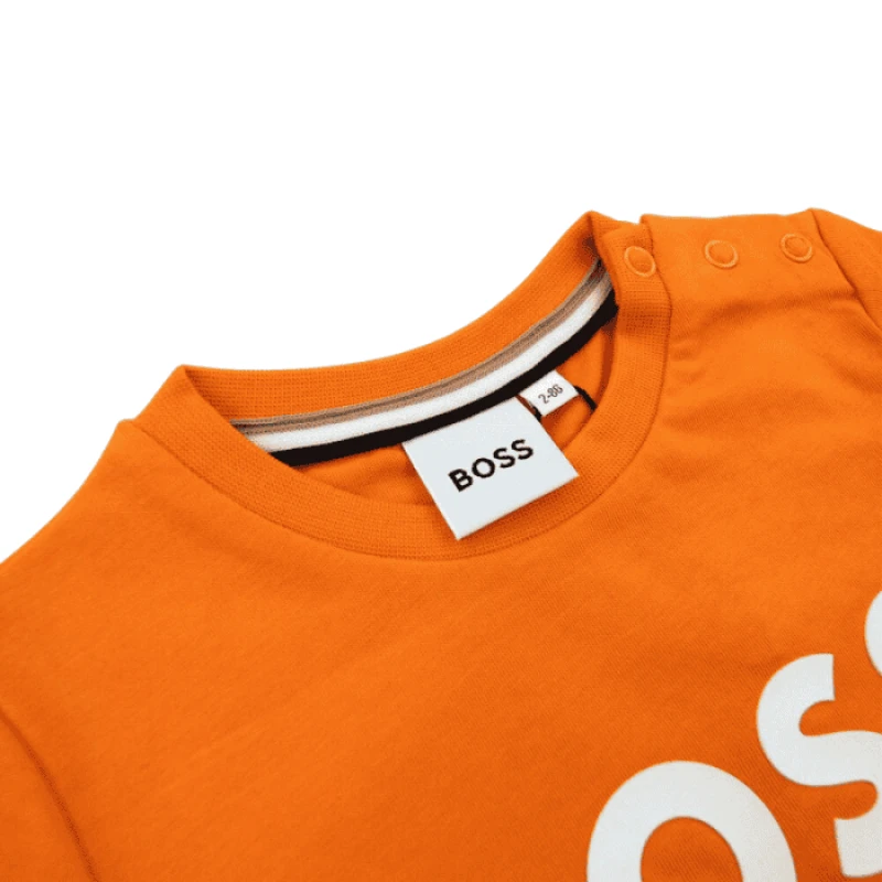 CAMISETA BOSS KIDS J05999 NARANJA