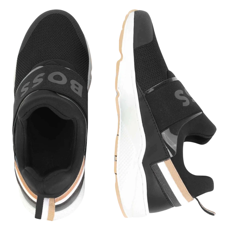 TENIS BOSS KIDS J29346 BEIGE