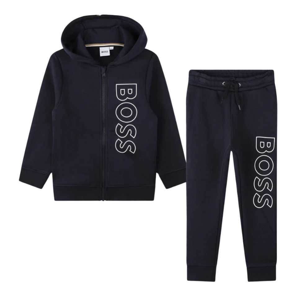 CONJUNTO KIDS BOSS J28121 AZUL MARINO