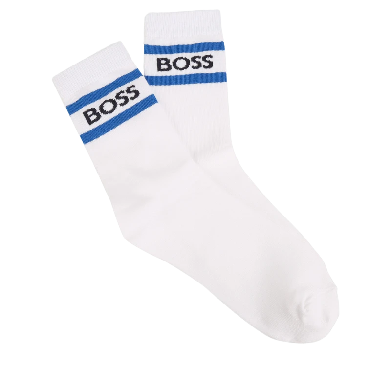 2 MEDIAS BOSS KIDS J20406 AZUL/BLANCO